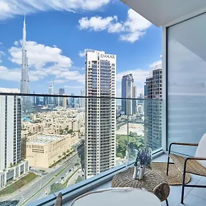 Luxury With Burj Khalifa Or Canal View In Downtown - Marquise Square Tower شقة دبي